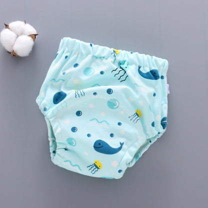 トレーニングパンツ【現役ママが開発】 6層構造 おねしょ対策 綿 高吸水 通気性