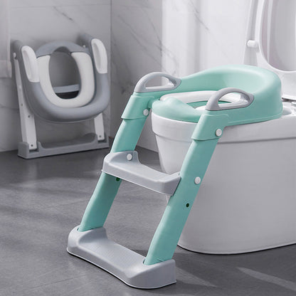 【ママ大助かり】子どもがひとりでトイレできた！ステップ一体型補助便座 安心・安全設計 折りたたみ収納