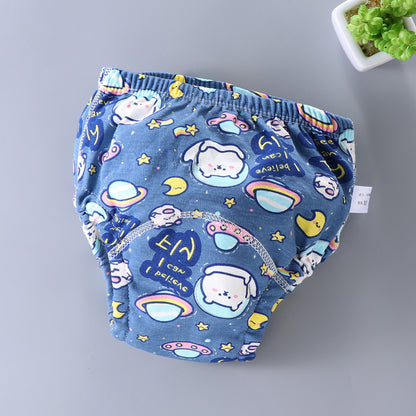 トレーニングパンツ【現役ママが開発】 6層構造 おねしょ対策 綿 高吸水 通気性